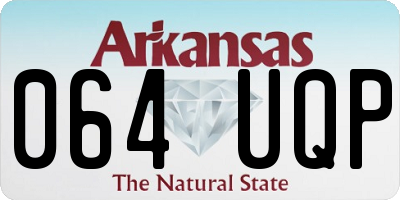 AR license plate 064UQP