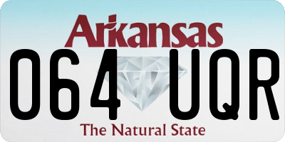AR license plate 064UQR