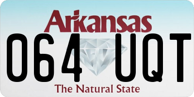 AR license plate 064UQT
