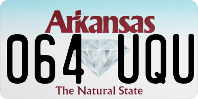 AR license plate 064UQU