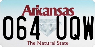 AR license plate 064UQW