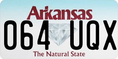 AR license plate 064UQX