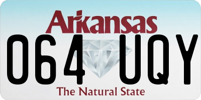 AR license plate 064UQY