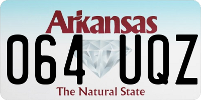 AR license plate 064UQZ