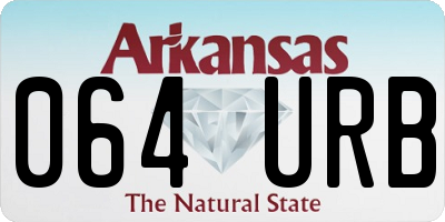 AR license plate 064URB