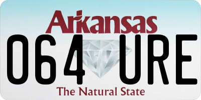 AR license plate 064URE