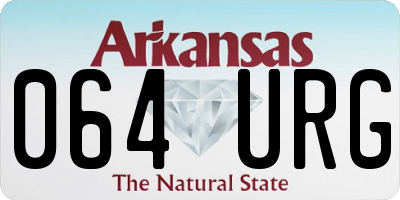 AR license plate 064URG