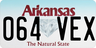 AR license plate 064VEX