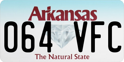 AR license plate 064VFC