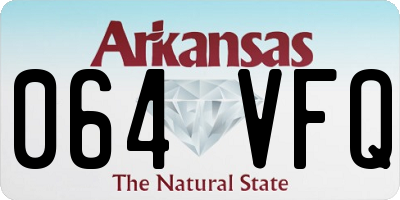 AR license plate 064VFQ
