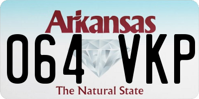 AR license plate 064VKP