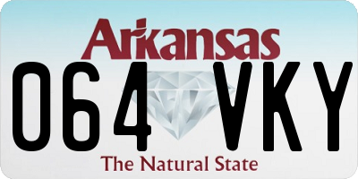 AR license plate 064VKY