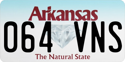 AR license plate 064VNS