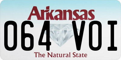 AR license plate 064VOI