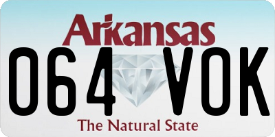 AR license plate 064VOK