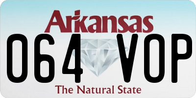 AR license plate 064VOP