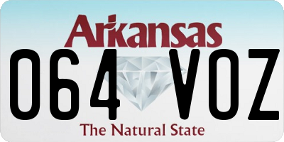 AR license plate 064VOZ