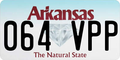 AR license plate 064VPP