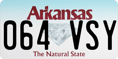 AR license plate 064VSY