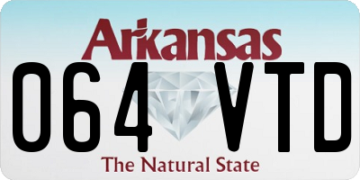 AR license plate 064VTD