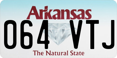 AR license plate 064VTJ