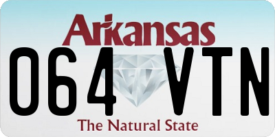 AR license plate 064VTN