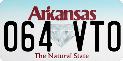 AR license plate 064VTO