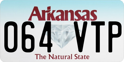 AR license plate 064VTP