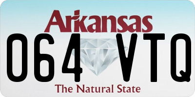 AR license plate 064VTQ