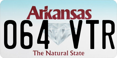 AR license plate 064VTR