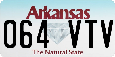 AR license plate 064VTV