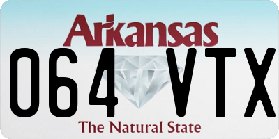 AR license plate 064VTX