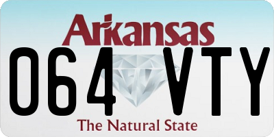 AR license plate 064VTY