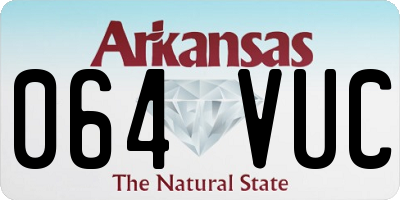 AR license plate 064VUC