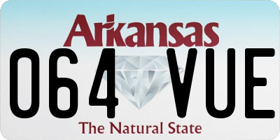AR license plate 064VUE