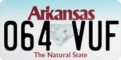 AR license plate 064VUF