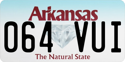 AR license plate 064VUI