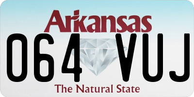 AR license plate 064VUJ