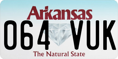 AR license plate 064VUK