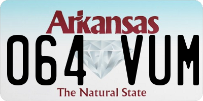 AR license plate 064VUM