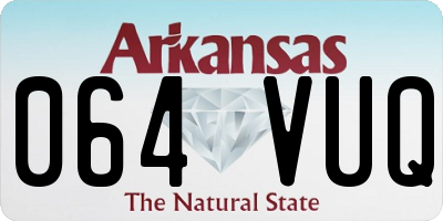 AR license plate 064VUQ
