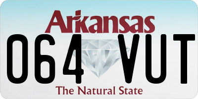 AR license plate 064VUT
