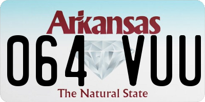 AR license plate 064VUU