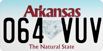AR license plate 064VUV