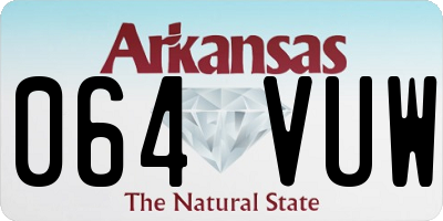 AR license plate 064VUW