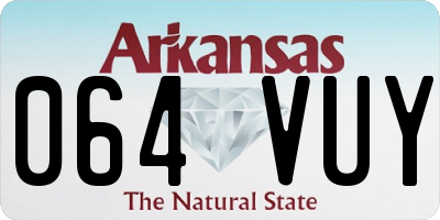 AR license plate 064VUY