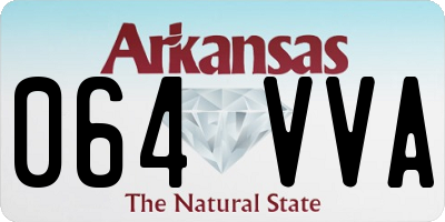 AR license plate 064VVA