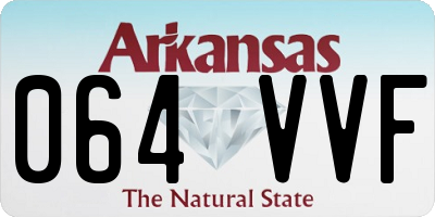 AR license plate 064VVF