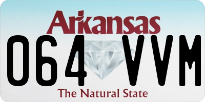AR license plate 064VVM