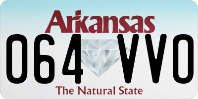 AR license plate 064VVO